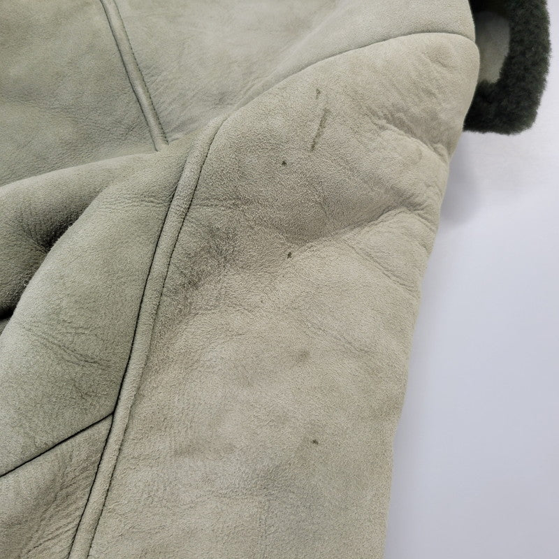 【中古品】【メンズ】 CANTERBURY カンタベリー DOUBLE FACE SHEARLING LEATHER SUEDE MOUTON DUFFEL COAT ダブルフェイス シェアリング レザー スエード マウンテンダッフルコート 146-260718-as-13-izu サイズ:14 カラー:グリーン 万代Net店