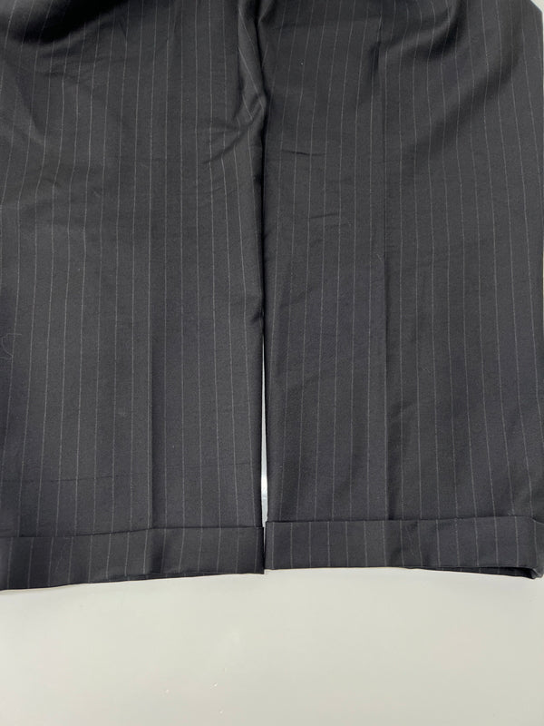 【現状渡し品】【メンズ】 WACKO MARIA ワコマリア × ERMENEGILDO ZEGNA エルメネジルド・ゼニア 別注 コラボ PLEATED TROUSERS ( TYPE-2 ) プレーテッド トラウザーズ ボトムス パンツ スラックス 158-260801-kk-28-hon サイズ:XL カラー:BLACK 万代Net店
