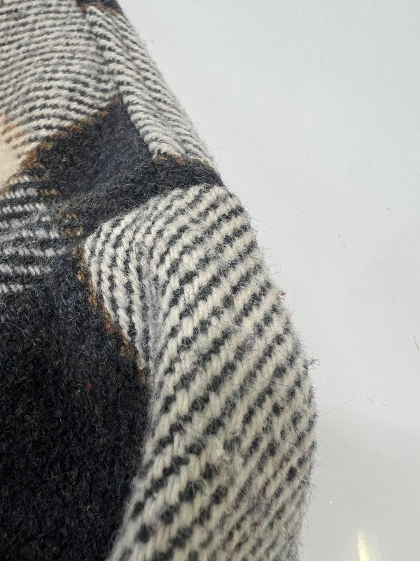 【中古品】【メンズ】 CAMPUS キャンパス 70's WOOL CHECK SHIRT 70s ウールチェックシャツ トップス アウター 146-260918-YS-01-hon サイズ:M カラー:グレー/アイボリー 万代Net店