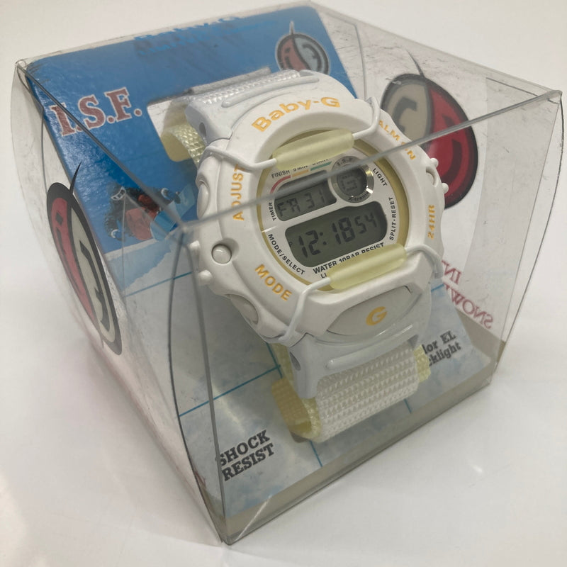 【中古品】【レディース】 CASIO カシオ BABY-G X-TREME BG-340S-9T ベビージー エクストリーム I.S.F 国際スノーボード連盟限定モデル クォーツ 腕時計 G-SHOCK 196-260804-kk-04-hon カラー:ホワイト 万代Net店