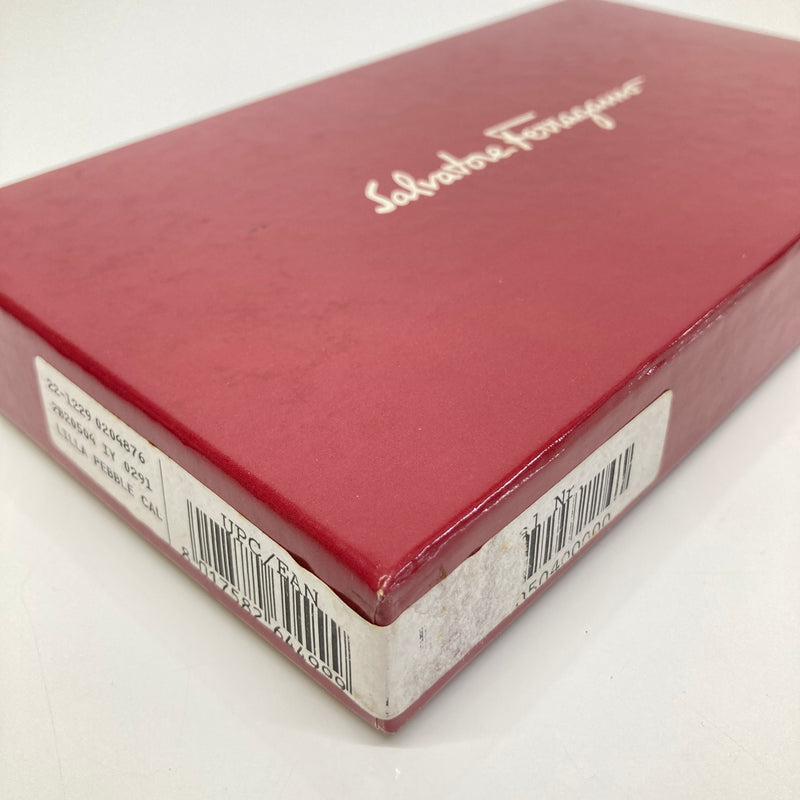 【中古品】【メンズ】 Salvatore Ferragamo サルヴァトーレ・フェラガモ LEATHER LONG WALLET レザー ロングウォレット 二つ折り長財布 181-260804-kk-29-hon カラー:ブラック 万代Net店