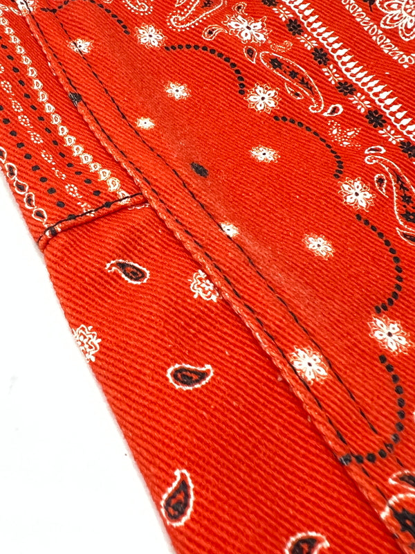 【中古品】【メンズ】 ROGIC ロジック PAISLEY BONDAGE PANTS RG-002 ペイズリー ボンテージ パンツ ボトムス 153-260808-SH-14-hon サイズ:S カラー:レッド 万代Net店
