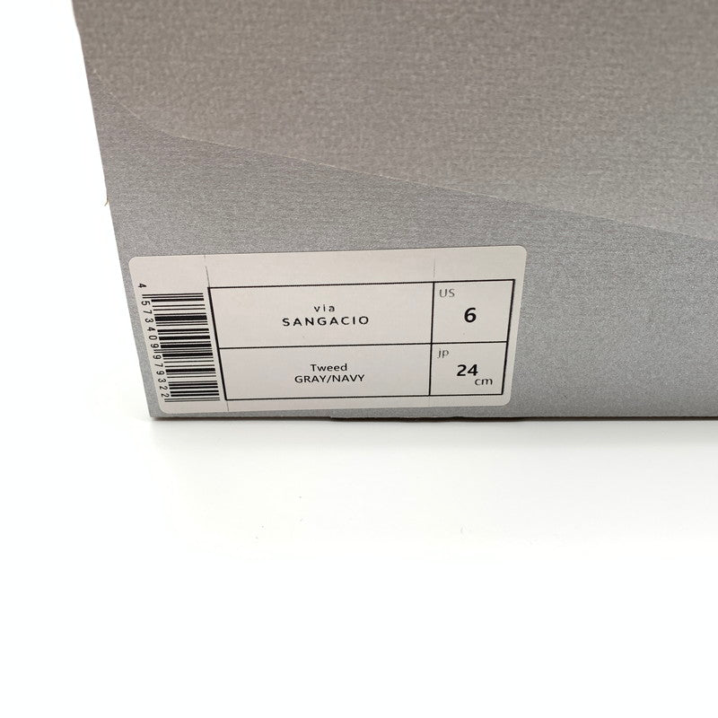 【中古美品】【メンズ】 via SANGACIO にゅ~ず Tweed スニーカー 靴 162-260601-st-08-otoh カラー:ネイビー/グレー 万代Net店