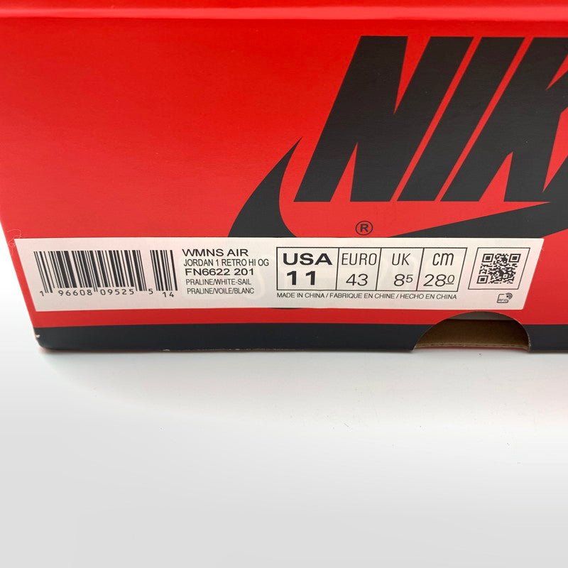 【中古美品】【レディース】 NIKE ナイキ FN6622-201 WMNS AIR JORDAN 1 RETRO HIGH OG ”PRALINE" スニーカー 靴 160-260623-st-05-otoh カラー:プラリネ/ホワイト-セイル 万代Net店