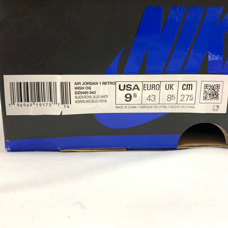 【中古品】【メンズ】 NIKE ナイキ DZ5485-042 AIR JORDAN 1 RETRO HIGH OG "ROYAL REIMAGINED" スニーカー 靴 160-260602-st-07-otoh カラー:ブラック/ロイヤルブルー/ホワイト 万代Net店