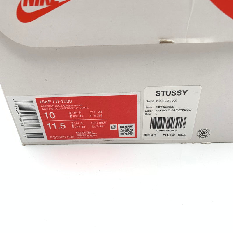 【中古美品】【メンズ】 STUSSY × NIKE ステューシー ナイキ FQ5369-002 LD-1000 Particle Grey スニーカー 靴 160-260601-st-03-otoh カラー:パーティクルグレー/グリーンスパーク 万代Net店