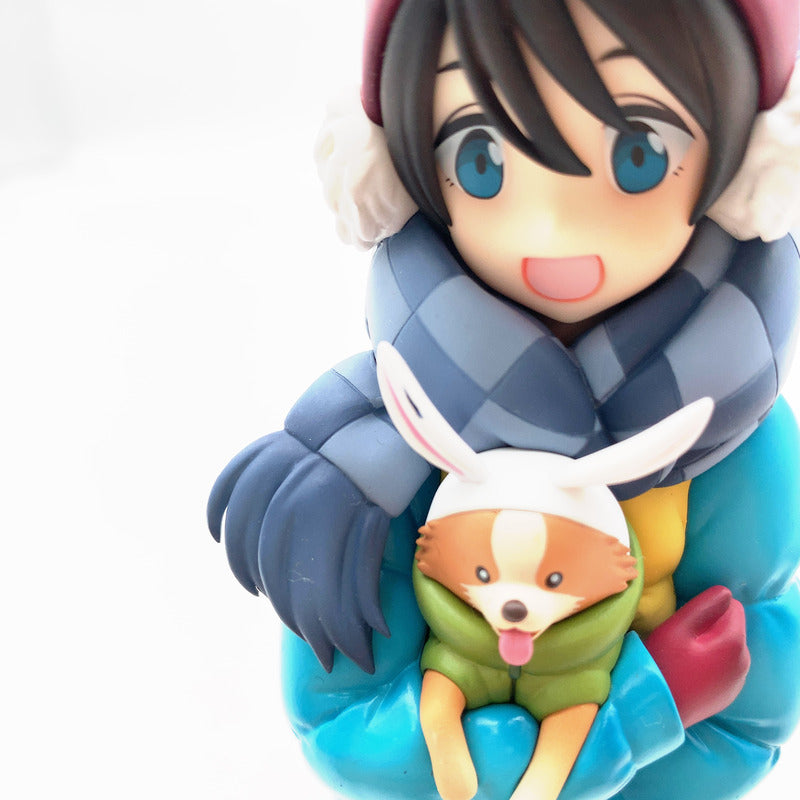 【中古品】 外箱なし ゆるキャン△ 斉藤恵那&ちくわ 1/7スケールフィギュア 053-260908-st-09-otoh 万代Net店