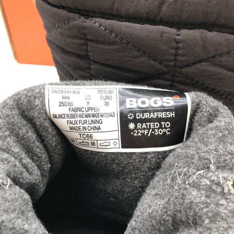 【中古美品】【レディース】 BOGS SNOWDAY MID ボグズ スノーブーツ 162-260321-ts-02-otoh サイズ:25cm カラー:ブラック 万代Net店