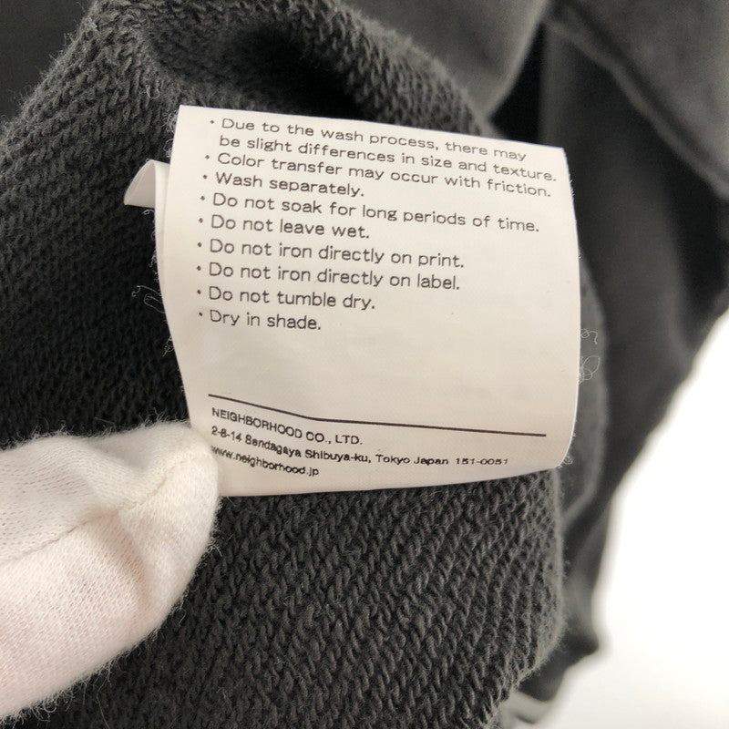 【中古品】【メンズ】 NEIGHBORHOOD 232FPNH-CSM04 COLLEGE SWEATSHIRT LS ネイバーフッド スウェット 142-260324-ts-01-otoh サイズ:XL カラー:ブラック 万代Net店
