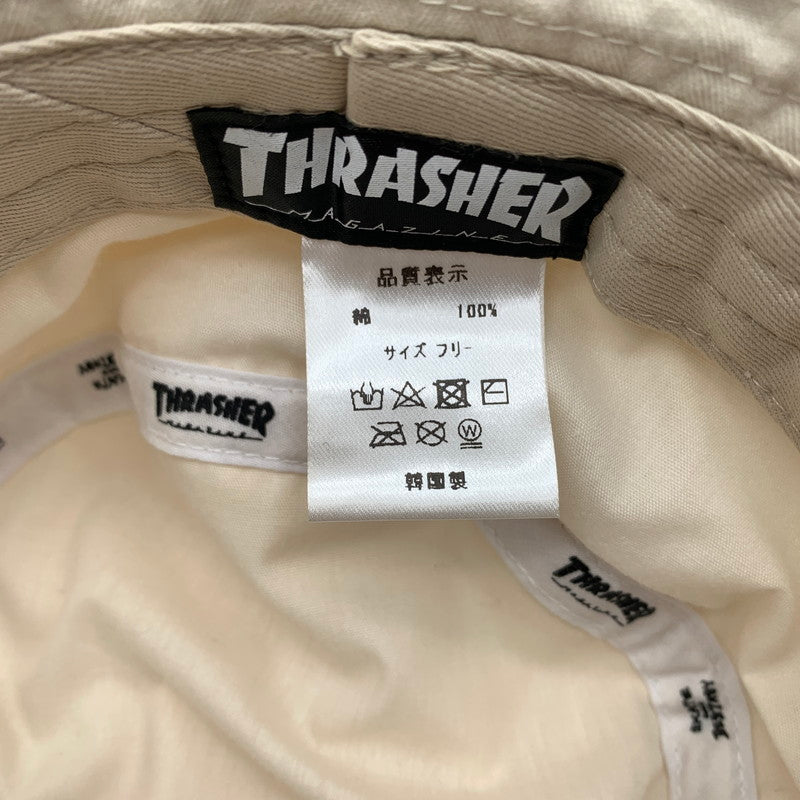 【中古美品】【メンズ】 HRASHERスラッシャー MAG LOGO ツイルバケットハット 帽子 185-260617-st-06-otoh カラー:ベージュ系 万代Net店