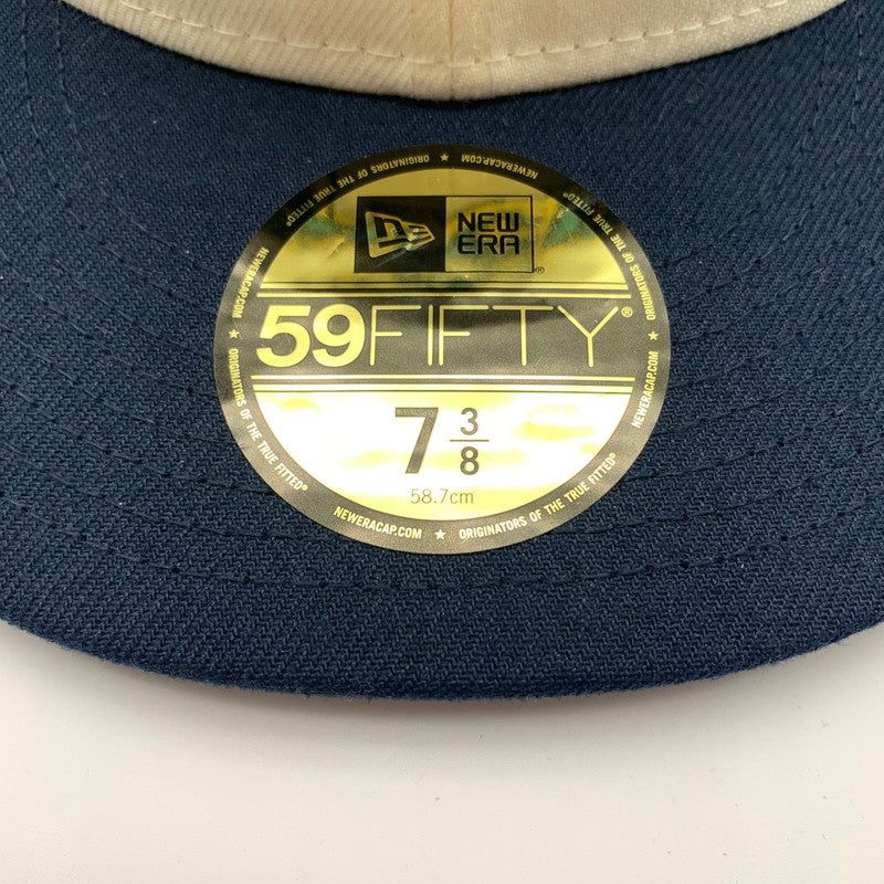 【中古美品】【メンズ】 SUPREME シュプリーム 2126B210015 21SS ×NEW ERA ニューエラ Gonz Logo Cap キャップ 帽子 185-260617-st-05-otoh カラー:ナチュラル/ネイビー 万代Net店