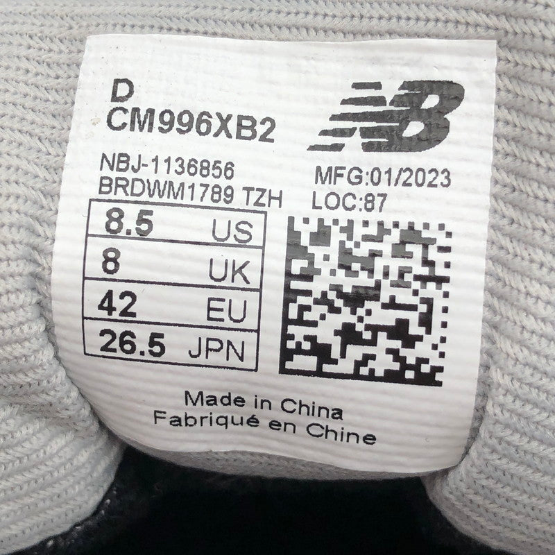 【中古品】【メンズ】 NEW BALANCE ニューバランス CM996XB2 スニーカー 靴 162-260914-sm-02-otoh カラー:ブラック 万代Net店