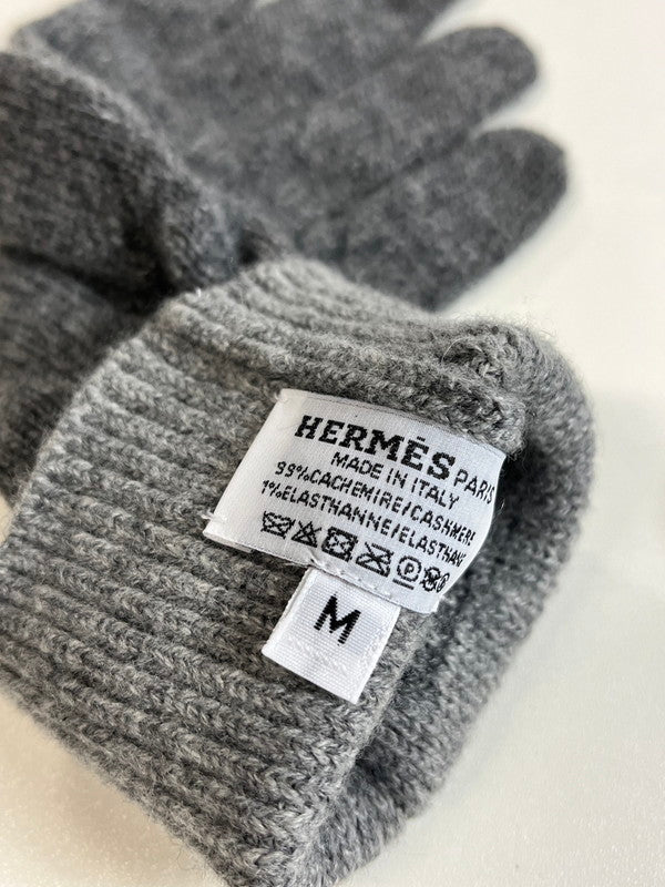 【中古美品】【レディース】 未使用 HERMES エルメス ヘヴン シェーヌダンクル 手袋 カシミヤ 187-250225-SS-10-ich 万代Net店