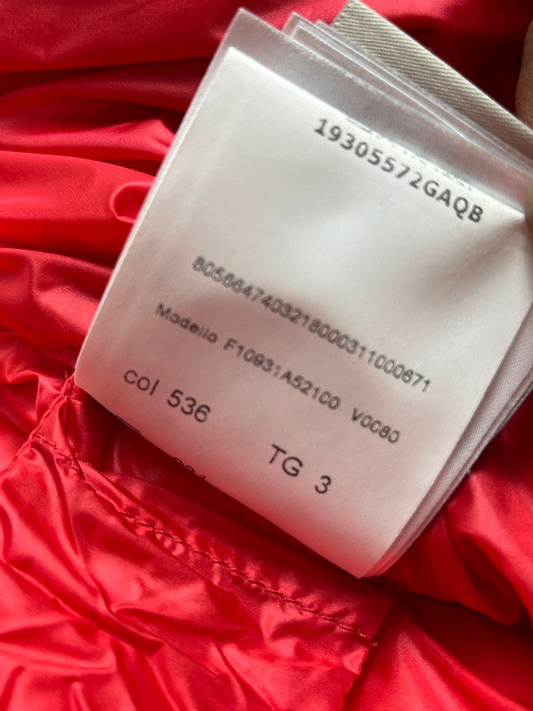 【中古美品】【レディース】 極美品 モンクレール COPENHAGUE GIUBBOTTO F10931A52100 V0080 カラー536 サイズ3 ダウンジャケット コーデュロイ レッド 169-250309-SS-01-ich サイズ:3 万代Net店