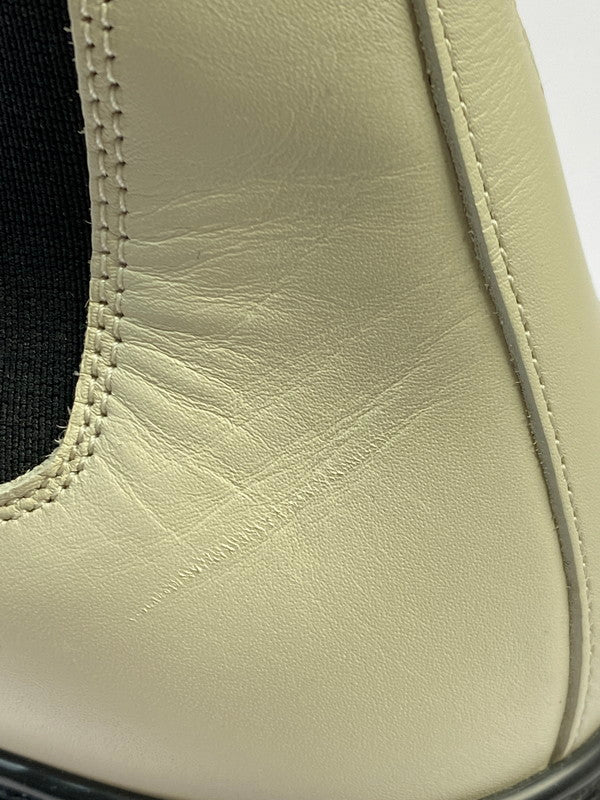 【中古品】【レディース】 エルメス ハロウ サイドゴアブーツ レザー 靴 シューズ 167-260301-AS-21-min サイズ:下記参照 カラー:ホワイト/ブラック 万代Net店