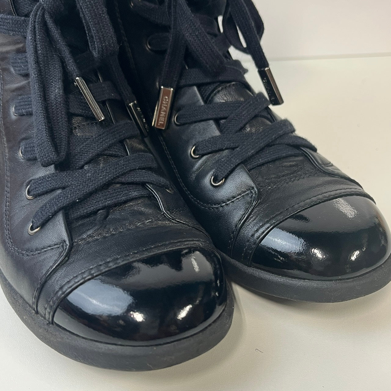【中古品】【レディース】 CHANEL シャネル レザー エナメル ブーツ ブラック サイズ表記無し 183-251213-SS-01-ich カラー:ブラック 万代Net店