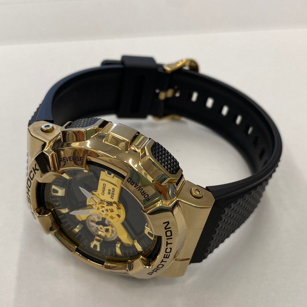 【中古美品】【メンズ】 CASIO カシオ G-SHOCK GM-110G-1A9JF クォーツ ゴ-ルド ステンレス 樹脂バンド 稼働品 196-260701-KB-05-ich 万代Net店