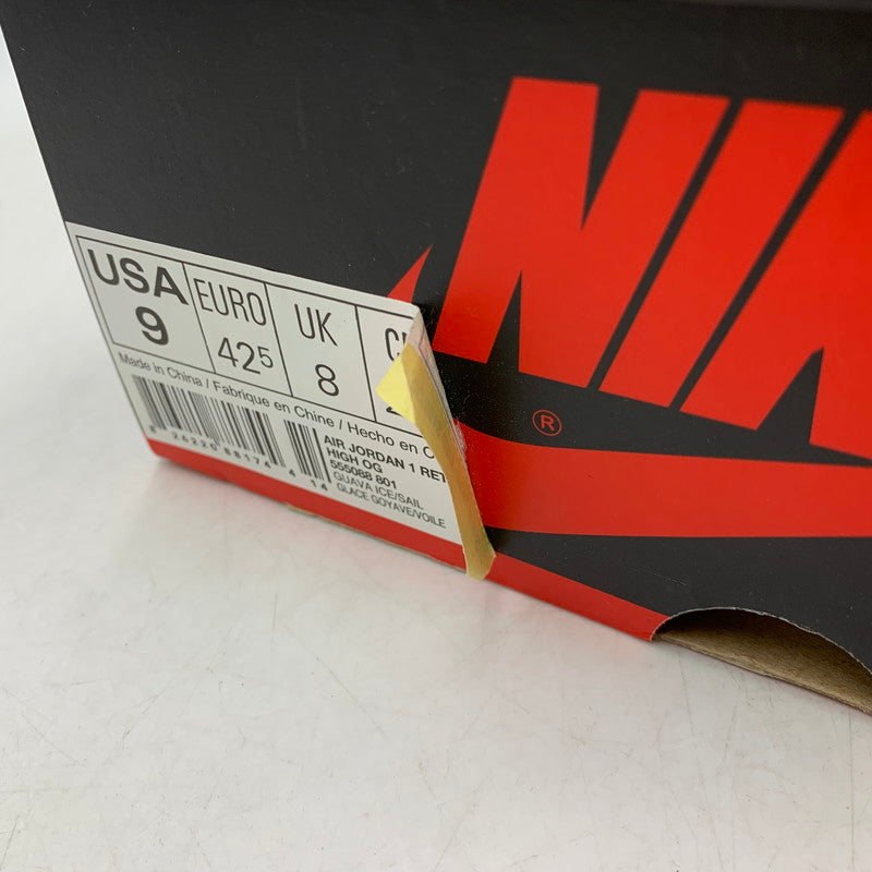 【中古品】【メンズ】 NIKE ナイキ 555088-801 AIR JORDAN 1 RETRO HIGH エア ジョーダン ワン レトロ ハイ スニーカー シューズ 靴 160-260425-cs-07-izu サイズ:27cm カラー:GUAVA ICE/SAIL 万代Net店
