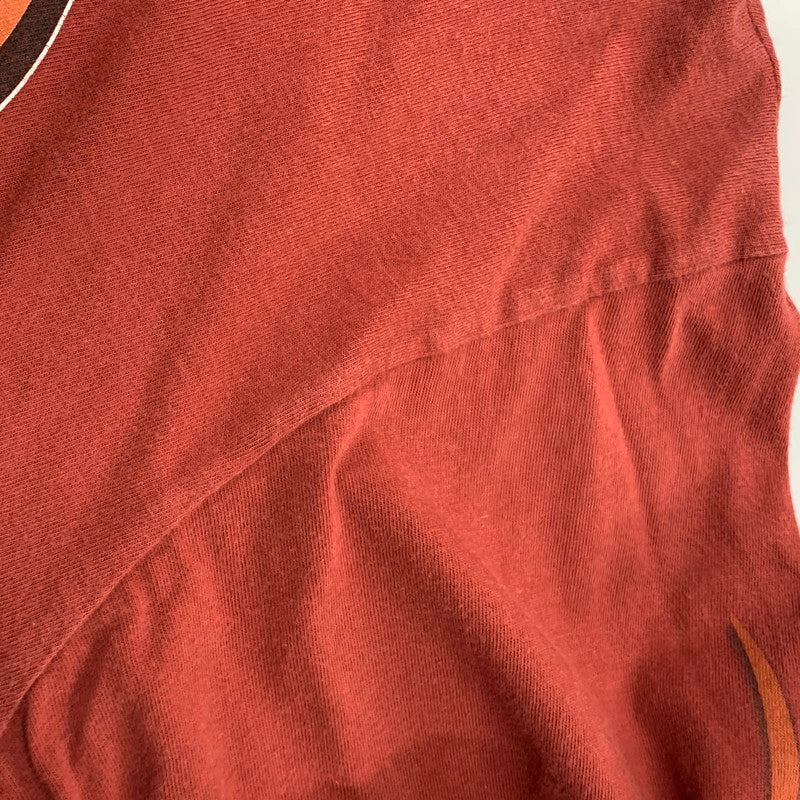 【中古品】【メンズ】 HARLEY-DAVIDSON ハーレーダビッドソン メキシコ製 00’S FLAME SLEEVE EAGLE フレイム スリーブ イーグル L S TEE ロング スリーブ Tシャツ トップス 長袖 146-260612-ya-02-izu サイズ:M カラー:レッド 万代Net店