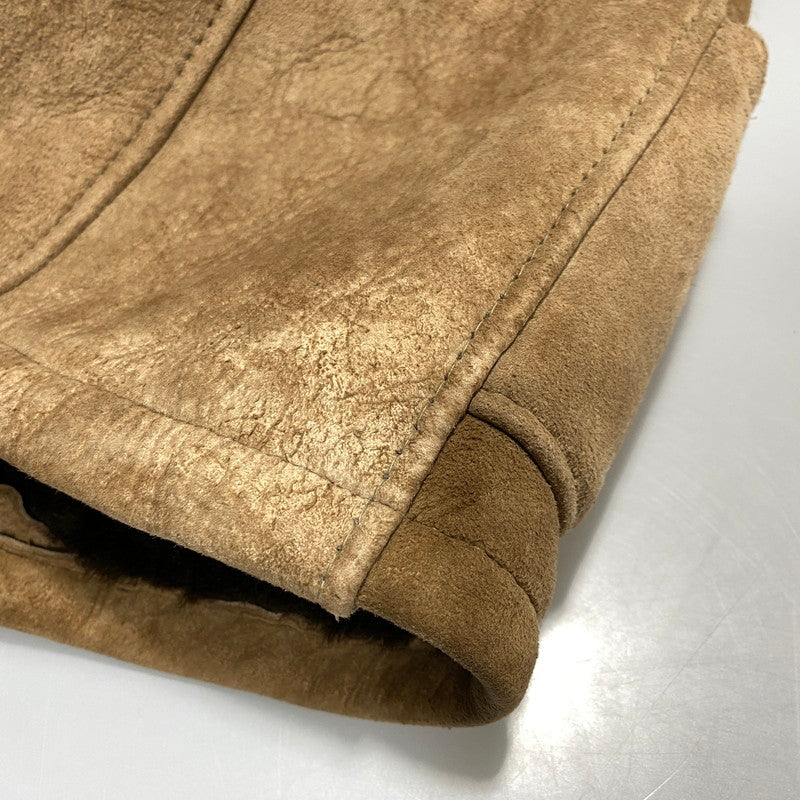 【中古品】【メンズ】 AMERICAN SHEEPHERDER アメリカンシープヘッダー SHEEPSKIN MOUTON COAT シープスキン ムートンコート USA製 146-260624-as-10-izu カラー:ブラウン 万代Net店