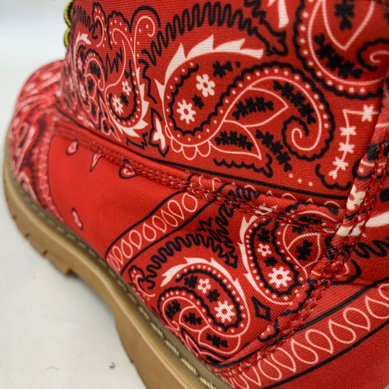 【現状渡し品】【メンズ】 NOT FOR SALE ノットフォーセール × ROGIC ロジック PAISLEY BOOTS ペイズリー ブーツ シューズ 靴 164-260416-as-12-izu サイズ:M カラー:レッド 万代Net店