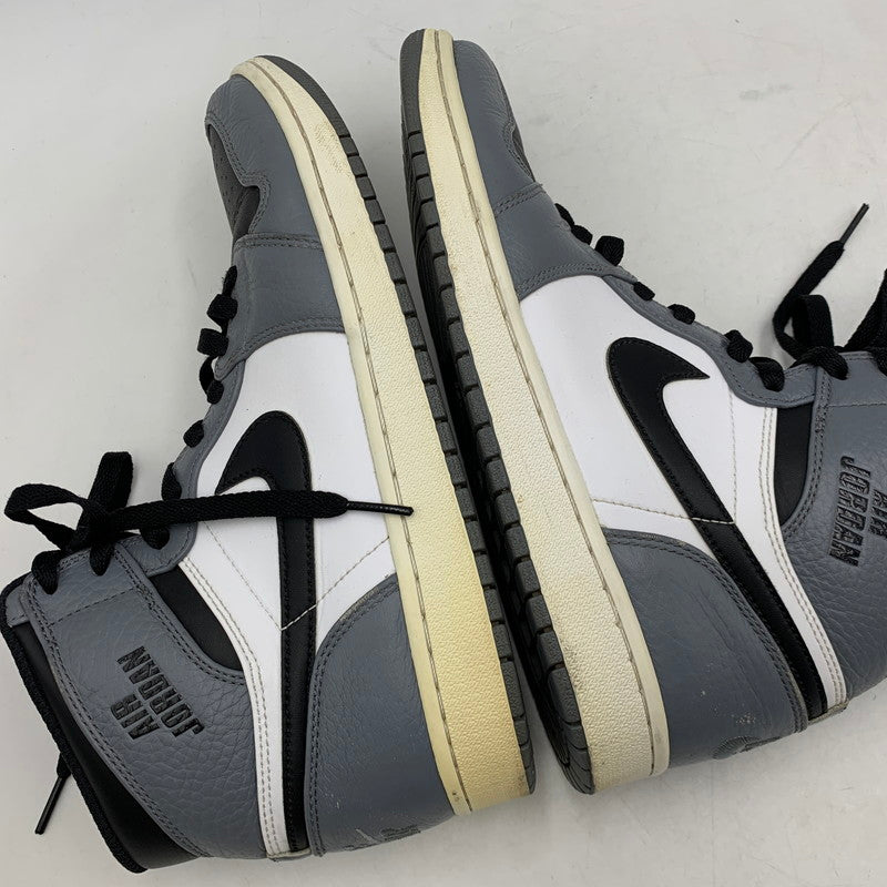 【中古品】【メンズ】 NIKE ナイキ 332550-024 AIR JORDAN エアジョーダン 1 RETRO HIGH レトロ ハイ スニーカー シューズ 靴 160-260625-ya-13-izu サイズ:28cm カラー:GREY/BLACK-WHITE 万代Net店