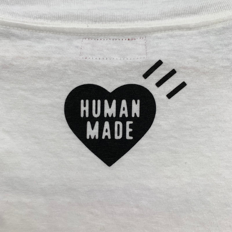 【中古品】【メンズ】 HUMAN MANDE ヒューマンメイド HM29CS024 GRAPHIC L S T-SHIRT グラフィック ロングTシャツ ロンT WHITE SIZE:M 142-260719-io-07-fuzh 万代Net店