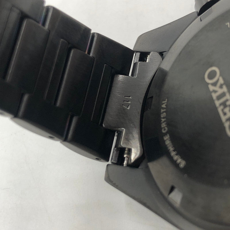【中古美品】【メンズ】 SEIKO セイコー PROSPEX SPEEDTIMER THE BLACK SERIES SBDL103 プロスペックス スピードタイマー ブラックシリーズ ソーラー 腕時計 197-251030-yy-06-tei カラー:ブラック 万代Net店