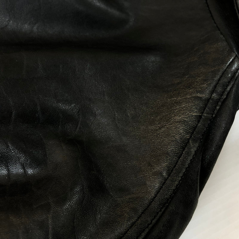 【現状渡し品】【メンズ】 SANKYO サンキョウ LAMB LEATHER JACKET ラム レザージャケット ライトアウター 140-251120-yy-01-tei サイズ:不明 カラー:ブラック 万代Net店