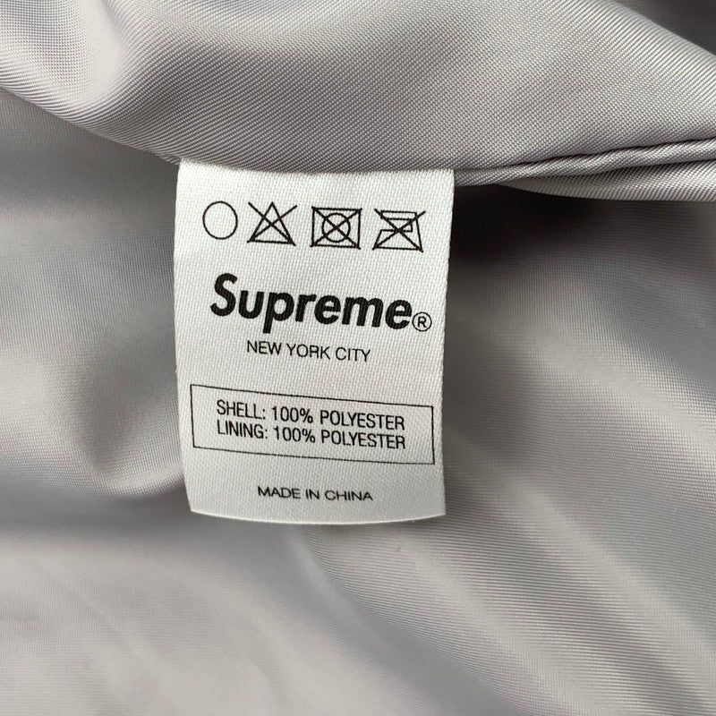 【中古品】【メンズ】 SUPREME POLY DIAMOND QUILTED HOODED JACKET シュプリーム ジャケット ブルゾン ジップアップ ブランド 古着 (fuz) 149-260524-gm-01-kit サイズ:S カラー:グレー 総柄 万代Net店