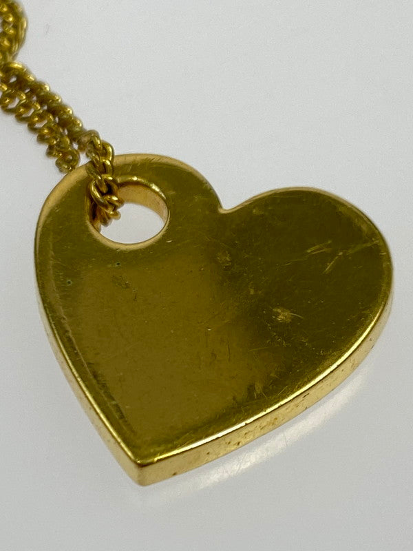 【中古品】【レディース】 Christian Dior クリスチャンディオール Dロゴ チャーム付き & ハートネックレス アクセサリー レディース 182-250918-em-04-min カラー:ゴールド/シルバー 万代Net店