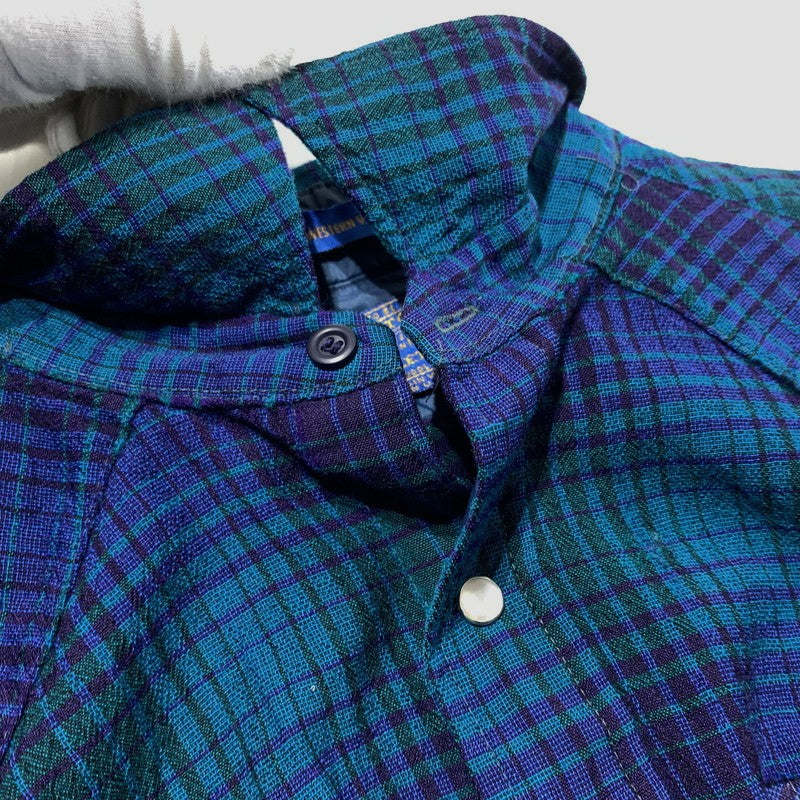 【現状渡し品】【メンズ】 ペンドルトン 70’s WOOL WESTERN SHIRT VINTAGE ウールウエスタンシャツ ヴィンテージ 145-241224-kk-10-fuzh サイズ:M カラー:ブルー/グリーン 万代Net店