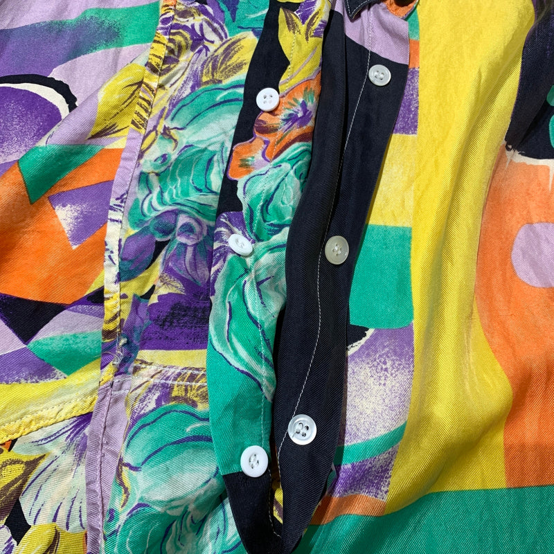 【現状渡し品】【メンズ】 V2 BY VERSACE ブイ2 バイ ヴェルサーチ ALL-OVER PATTERN L/S SHIRT オールオーバーパターン ロングスリーブ シャツ 長袖 トップス 141-260808-ko-09-tei サイズ:M カラー:総柄 万代Net店