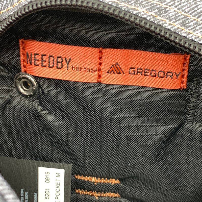 【中古美品】【メンズ】 GREGORY グレゴリー ショルダーバッグ ブランド カバン 188-260412-gm-34-fuz カラー:ブラック デニム 万代Net店
