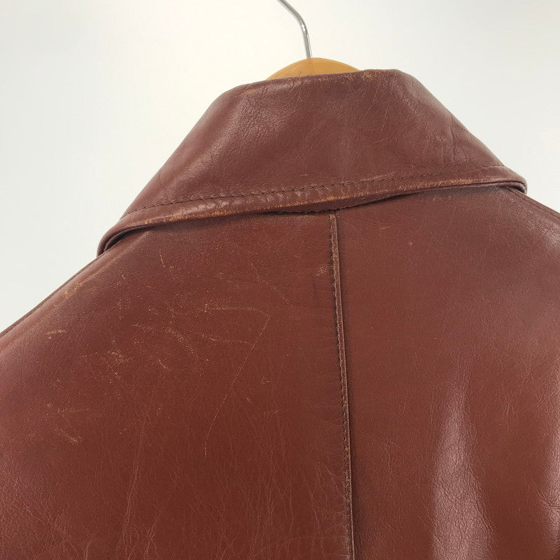 【中古品】【メンズ】 APPAREL ANNEX LEATHER JACKET レザー ジャケット ライダース 革ジャン 145-241004-nm-2-fuz サイズ:不明 カラー:ブラウン 万代Net店