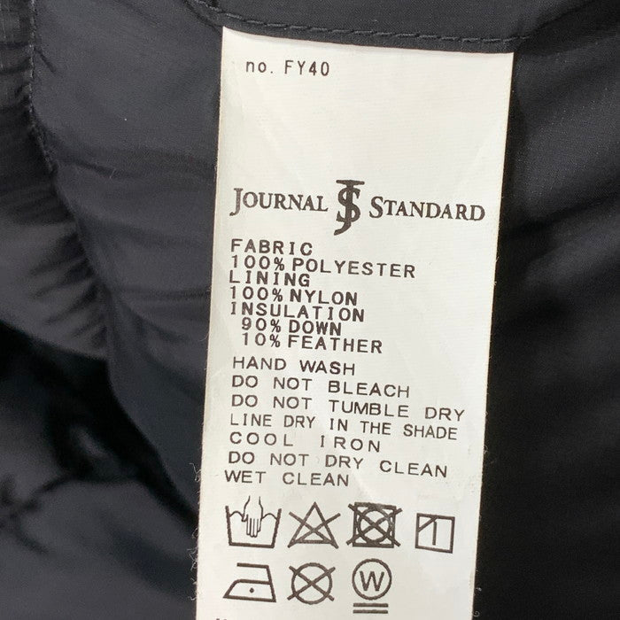 【中古品】【メンズ】 JOURNAL STANDARD ジャーナルスタンダード フェイクレザーダウンジャケット ブランド 古着 147-260314-gm-05-fuz サイズ:不明 カラー:ブラック 万代Net店