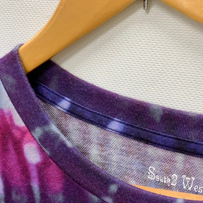 【中古品】【メンズ】 South2 West8 サウスツーウェストエイト MR1008 半袖Tシャツ カットソー トップス ブランド 古着 140-250608-gm-24-fuz サイズ:L カラー:パープル タイダイ 万代Net店