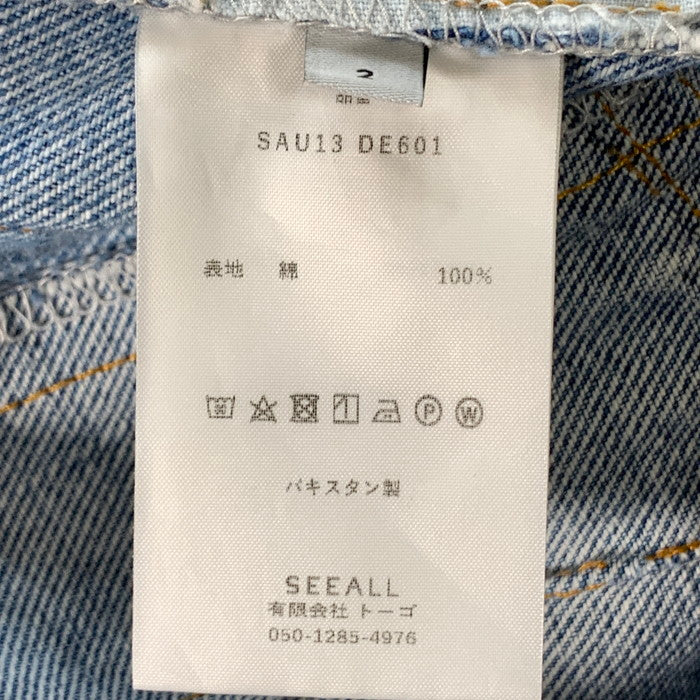 【中古品】【メンズ】 SEEALL DENIM PANTS デニムパンツ ブランド 古着 151-251228-gm-19-fuz サイズ:2 カラー:インディゴ 万代Net店