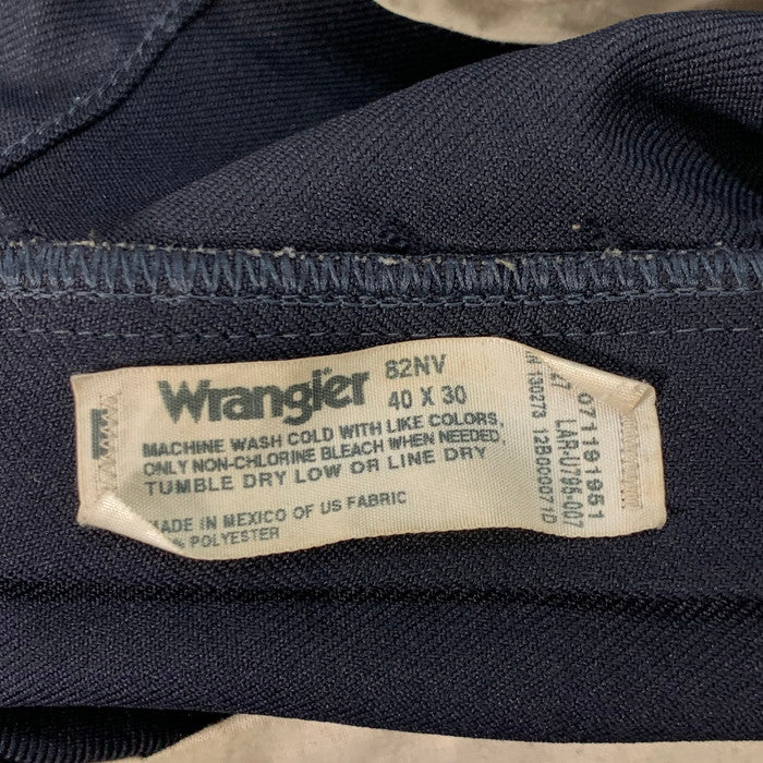 【中古品】【メンズ】 Wrangler ラングラー ワークパンツ ボトムス ブランド 古着 156-260215-gm-10-fuz サイズ:40×30 カラー:ネイビー 万代Net店