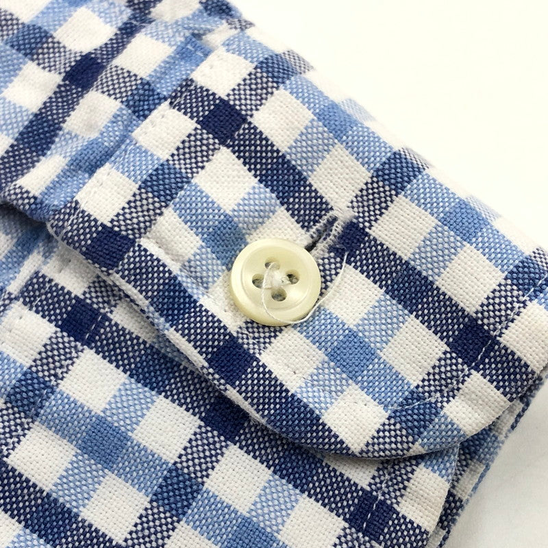 【中古品】【メンズ】 RALPH LAUREN ラルフローレン PONY EMBROIDERY LS BD CHECK SHIRT ポニー エンブロイダリー ボタンダウン 長袖チェックシャツ カジュアルシャツ トップス 147-260506-hn-07-fur サイズ:M カラー:ホワイト/ブルー系 万代Net店