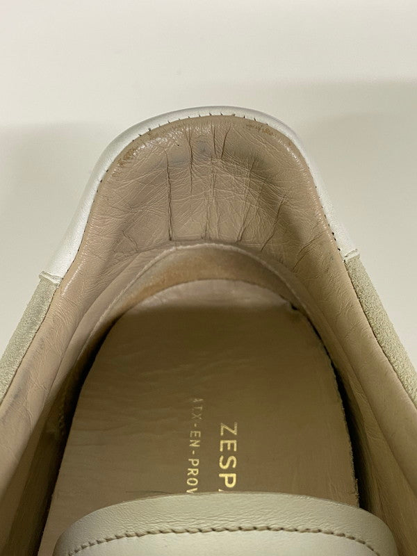 【中古品】【メンズ】 ZESPA ゼスパ LEATHER SNEAKER レザー スニーカー 靴 162-250807-jt-19-min サイズ:41 カラー:グレー/ホワイト 万代Net店