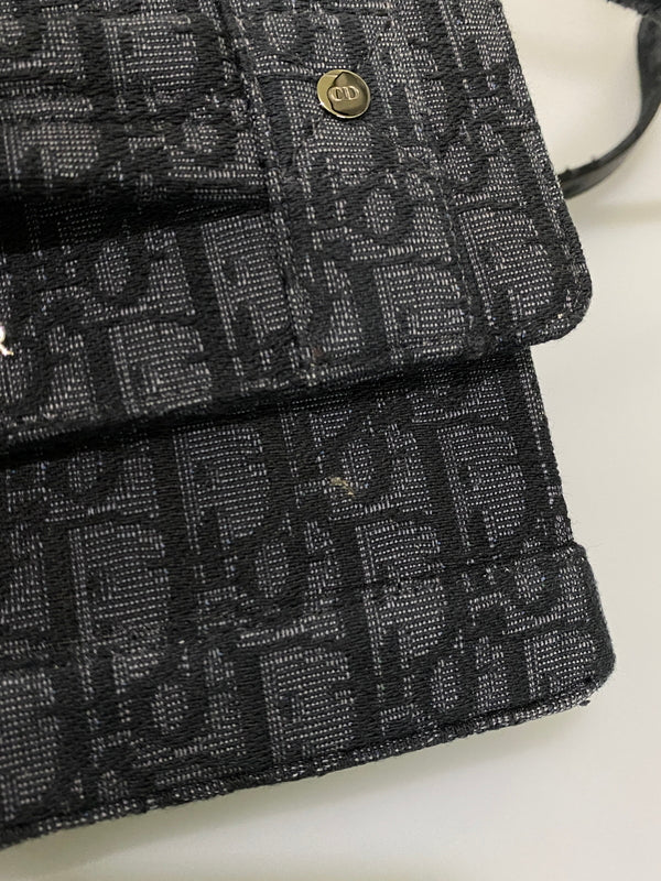 【中古品】【レディース】 DIOR ディオール Oblique Canvas Shoulder Bag ディオール 1WRCA360YJY オブリーク ショルダーバッグ カバン 鞄 180-260608-jt-01-min カラー:ブラック 万代Net店