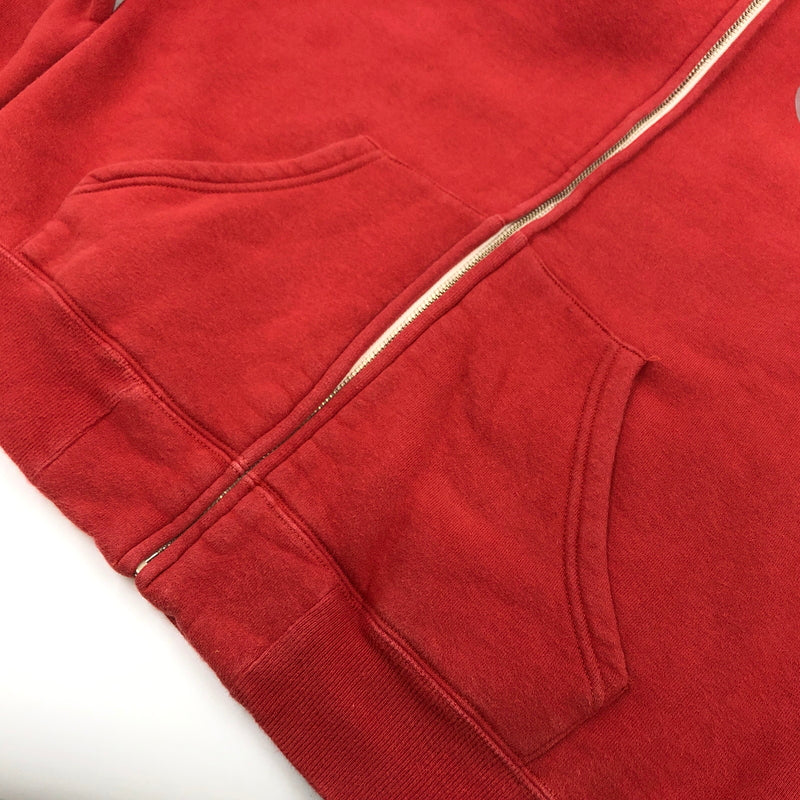 【中古品】【メンズ】 BUCO ブコ PRINT FULL ZIP PARKER プリントフルジップパーカー スウェット 長袖 トップス 145-261024-hn-07-fur サイズ:L カラー:レッド 万代Net店