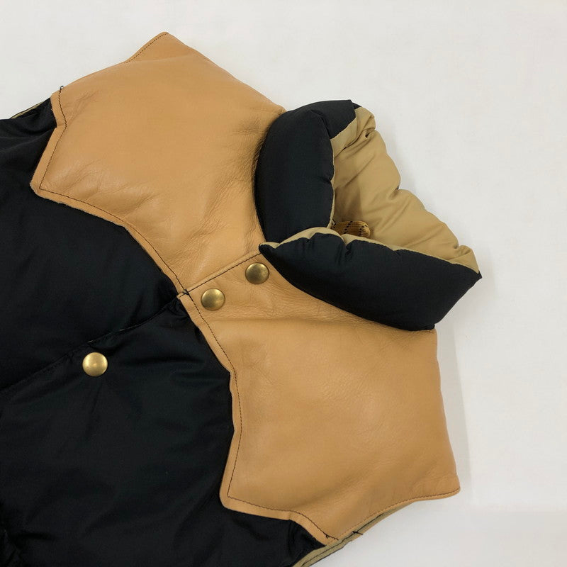 【中古品】【メンズ】 Rocky Mountain FeatherBed ロッキーマウンテンフェザーベッド DOWN VEST 200-192-01 ダウンベスト アウター 145-260218-hn-06-fur サイズ:40 カラー:ブラック/ベージュ系 万代Net店