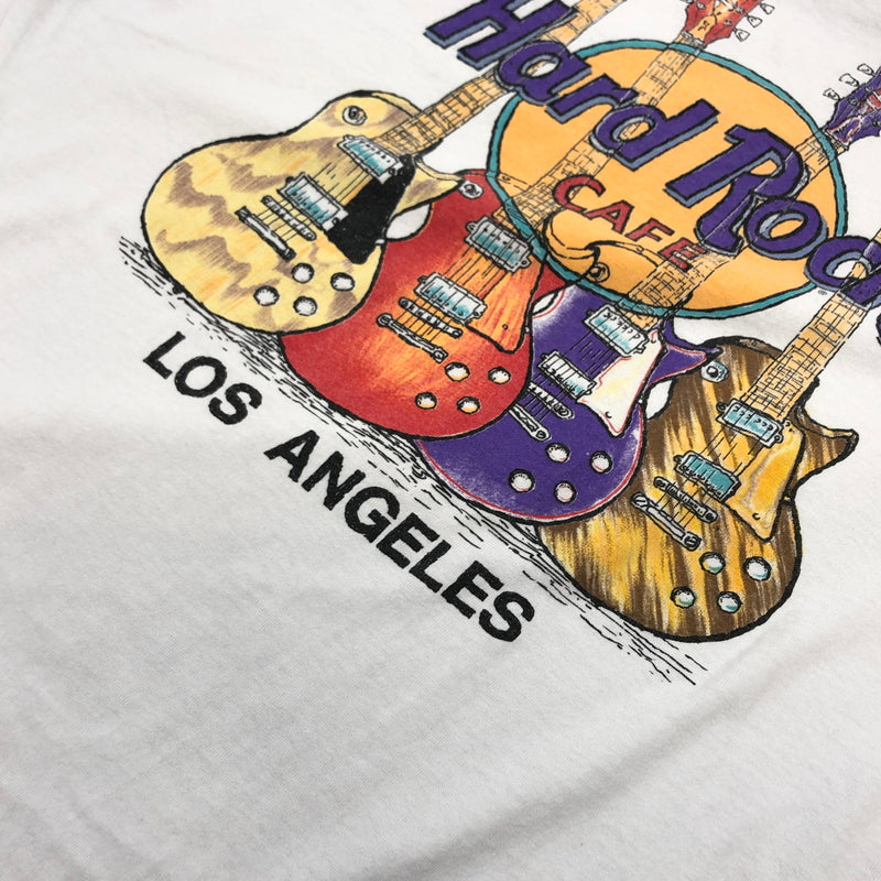 【現状渡し品】【メンズ】 HARD ROCK CAFE ハードロックカフェ "LOS ANGELES" S/S PRINT TEE 半袖Tシャツ トップス 146-260801-hn-04-fur サイズ:L カラー:ホワイト系 万代Net店
