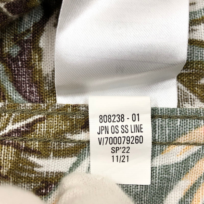 【中古品】【メンズ】 BANANA REPUBLIC バナナリパブリック OVERSIZED FIT LINEN S/S SHIRT オーバーサイズド フィット リネン 半袖シャツ カジュアルシャツ トップス 146-260516-hn-04-fur サイズ:M カラー:グリーン系 万代Net店