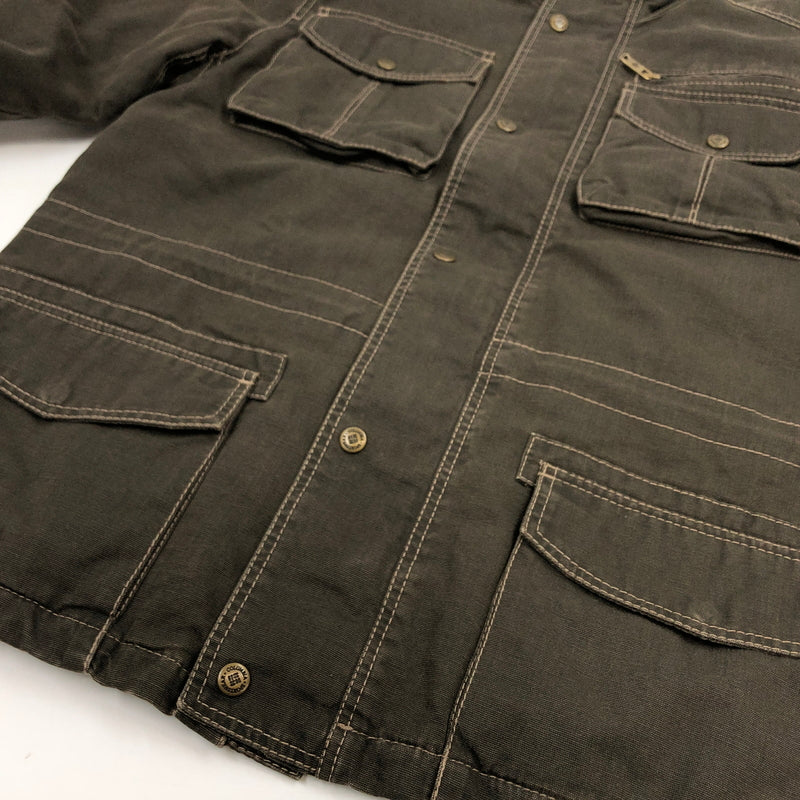 【中古品】【メンズ】 COLUMBIA コロンビア 90S M-65STYLE MILITARYJACKET ミリタリージャケット アウター 146-261026-hn-05-fur サイズ:M カラー:カーキ系 万代Net店
