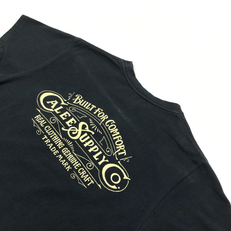 【現状渡し品】【メンズ】 CALEE キャリー 半袖Tシャツ トップス 145-251208-hn-11-fur サイズ:S カラー:ブラック 万代Net店