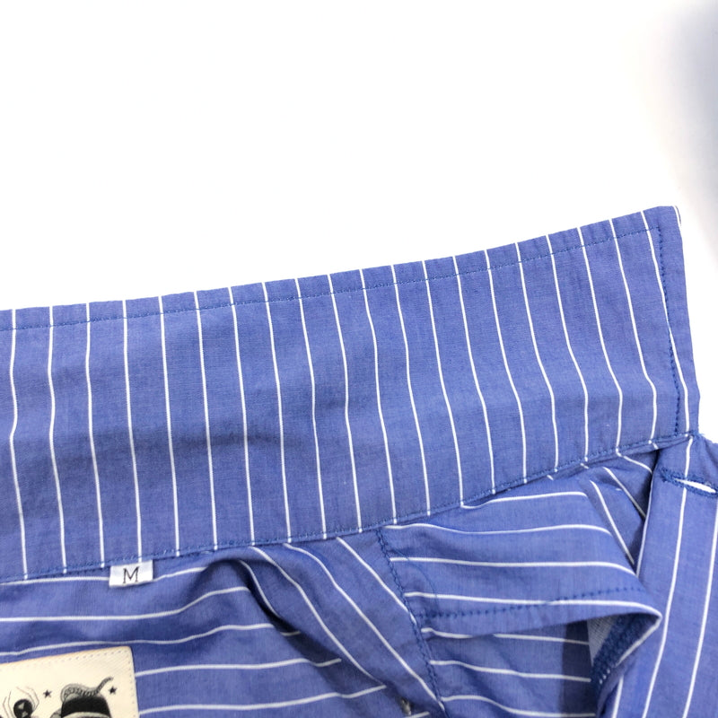 【中古品】【メンズ】 WOLF PACK ウルフパック LS STRIPE SHIRT KS-008 長袖ストライプシャツ カジュアルシャツ トップス 145-261029-hn-07-fur サイズ:M カラー:ブルー/ホワイト 万代Net店