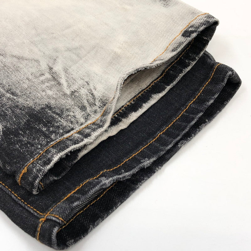 【現状渡し品】【メンズ】 LEFLAH レフラー セパレートブリーチ バギーデニムパンツ ボトムス 153-251215-hn-08-fur サイズ:XL カラー:ブラック 万代Net店